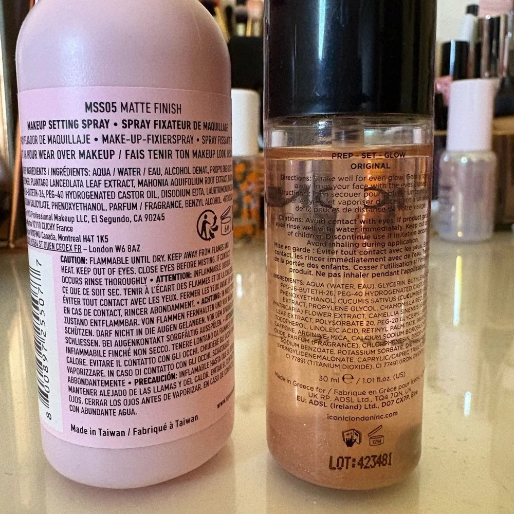 Setting spray duo